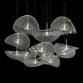 Smoke Glass Manta Cluster Chandelier