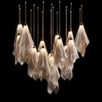 Crystal Mesh Fold Chandelier