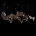 Bronze Ribbon Wave Chandelier