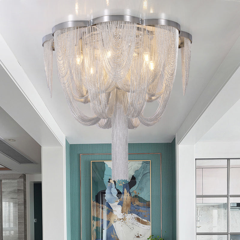 Tassel Long-Tail chandelier detail view