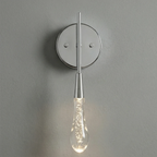 Raindrop Glass Solitaire Wall Lamp