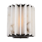 SYLIRA RIBBED ALABASTER PANEL SCONCE by Bling Lighting Studio