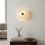 Round Alabaster Wall Lamp