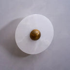 Round Alabaster Wall Lamp