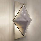 Newfort Alabaster Wall Sconce material and finish detail