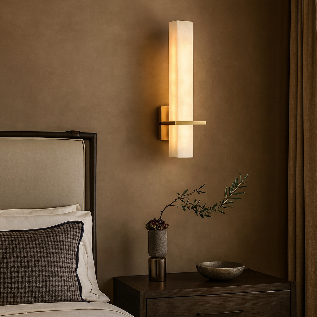 Varella Alabaster Wall Sconce