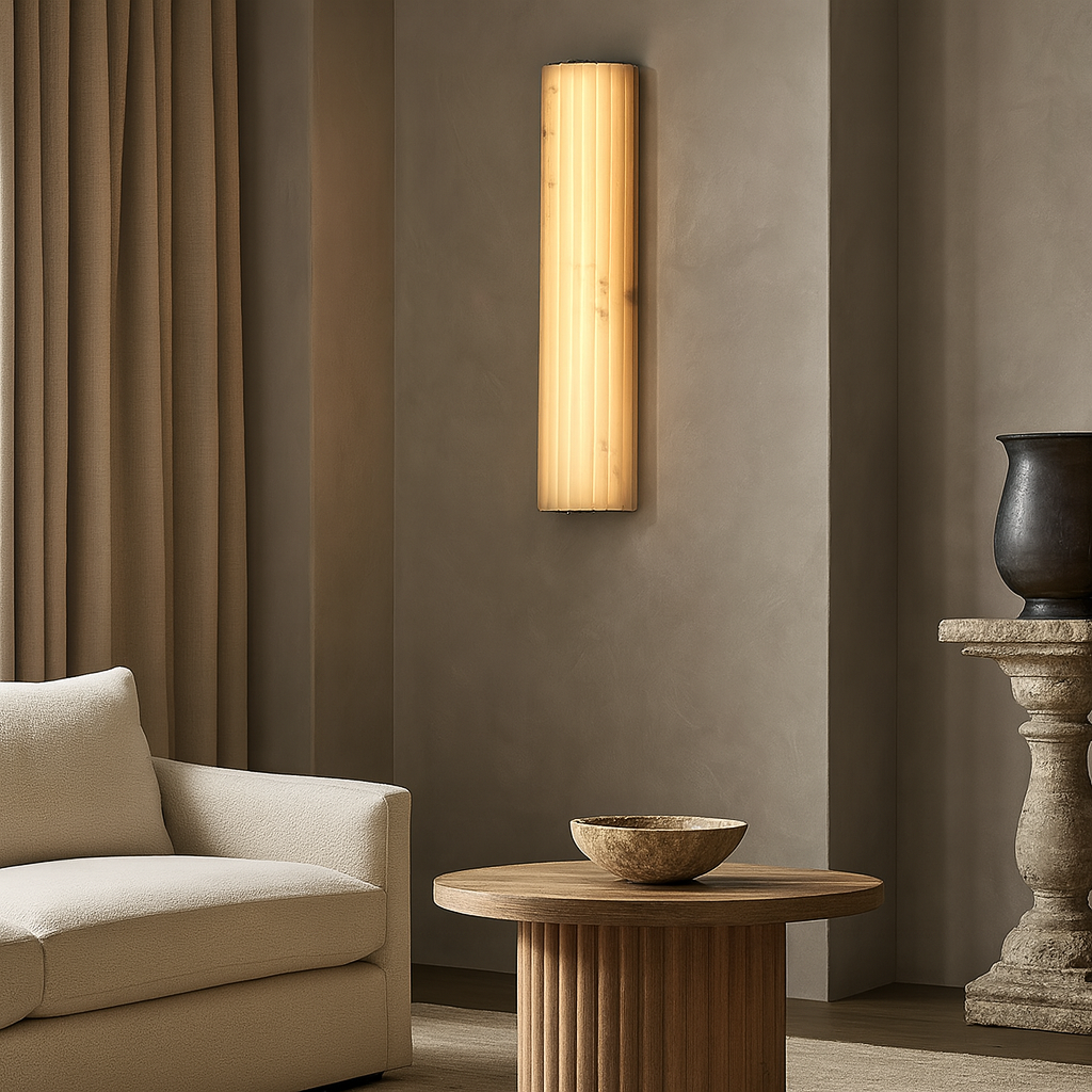 Marlo Alabaster Wall Sconce 18" by Bling Lighting Studio