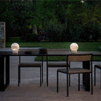 Wenny Round Alabaster Table Lamp by Bling Lighting Studio