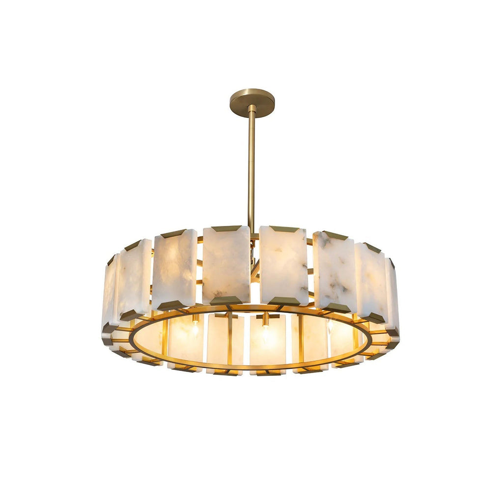 Rovira Alabaster Chandelier by Bling Lighting Studio