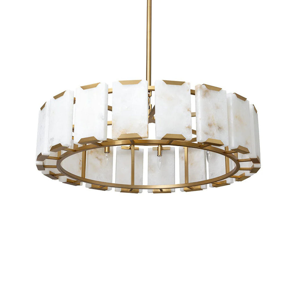 Rovira Alabaster Chandelier by Bling Lighting Studio