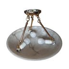 Vintage Round Alabaster Flush Mount Ceiling Light additional product view