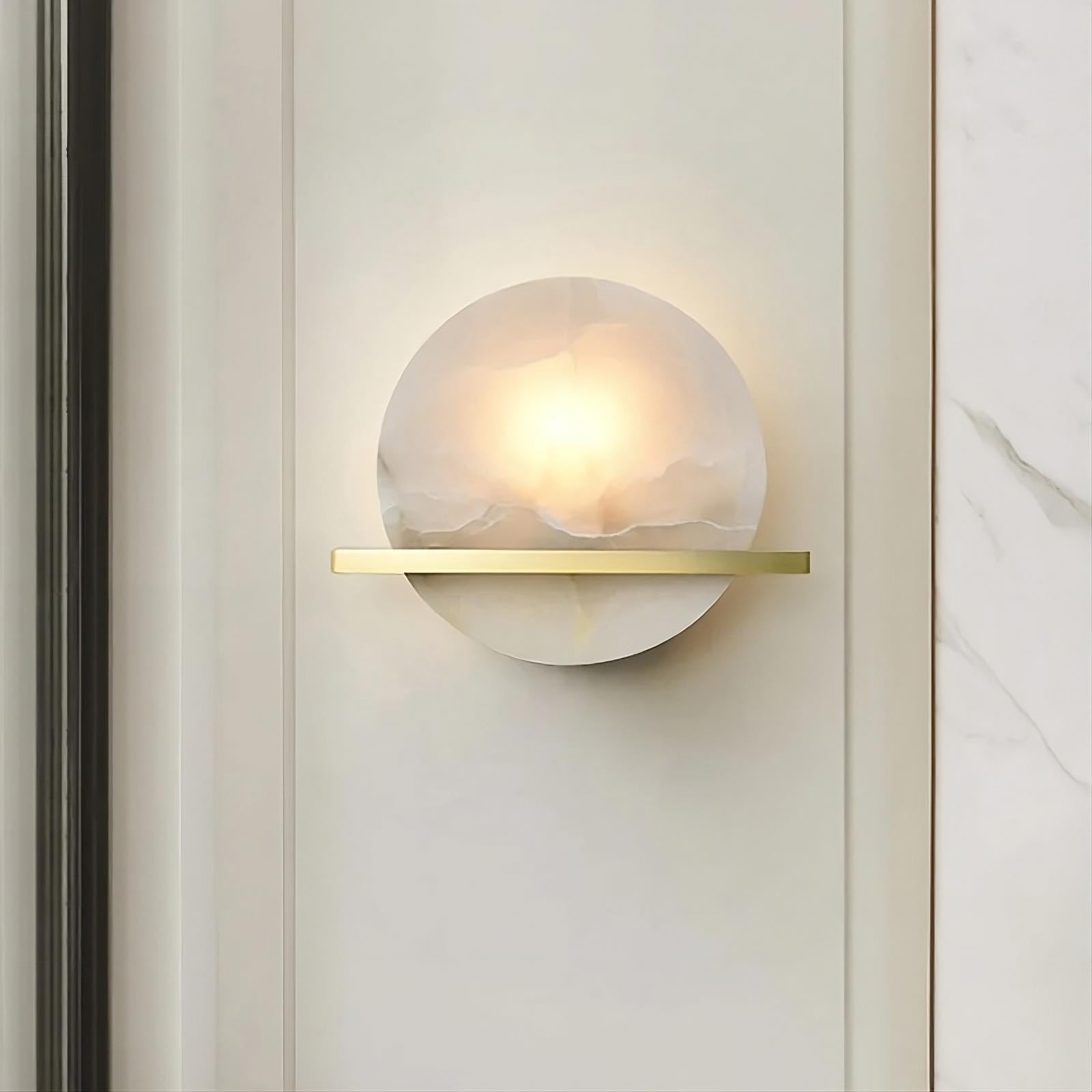 Elara Natural Alabaster Wall Sconce