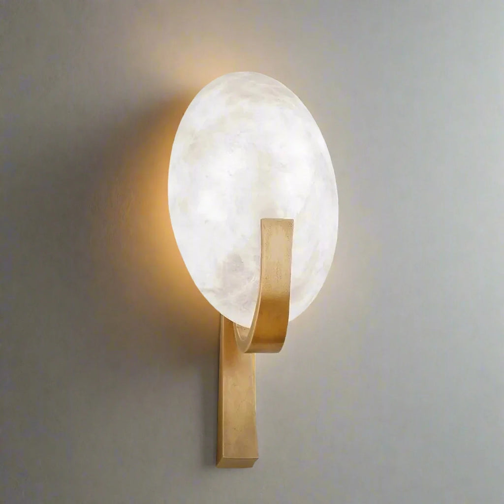Elara Alabaster Wall Sconce