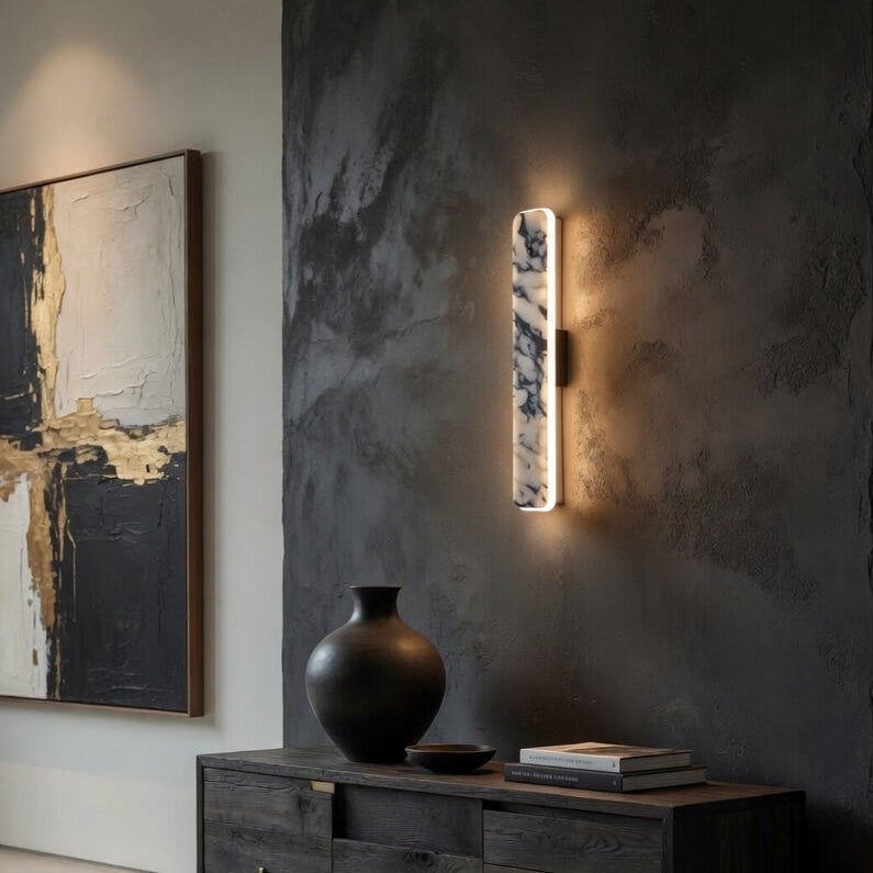 Warner Alabaster LED Wall Sconce by Bling Lighting Studio