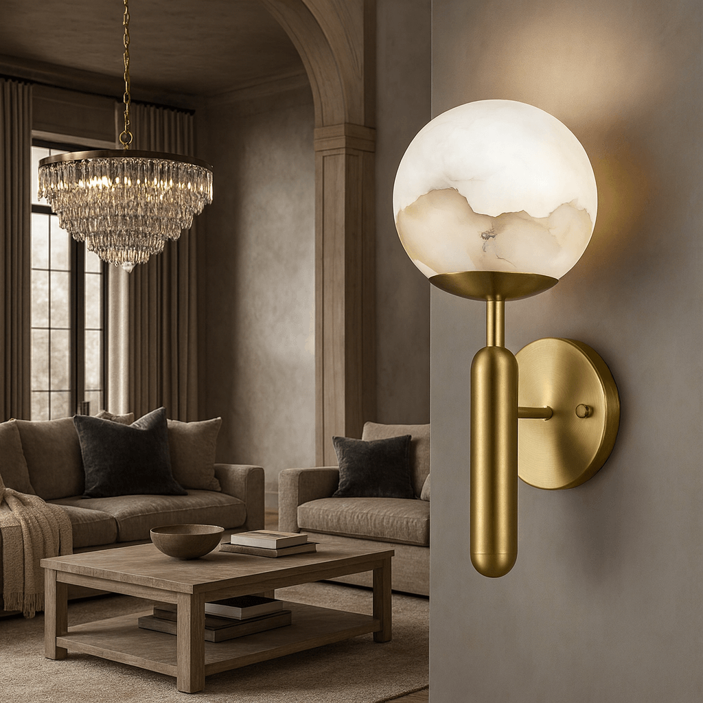 Orla Alabaster  Wall Sconce