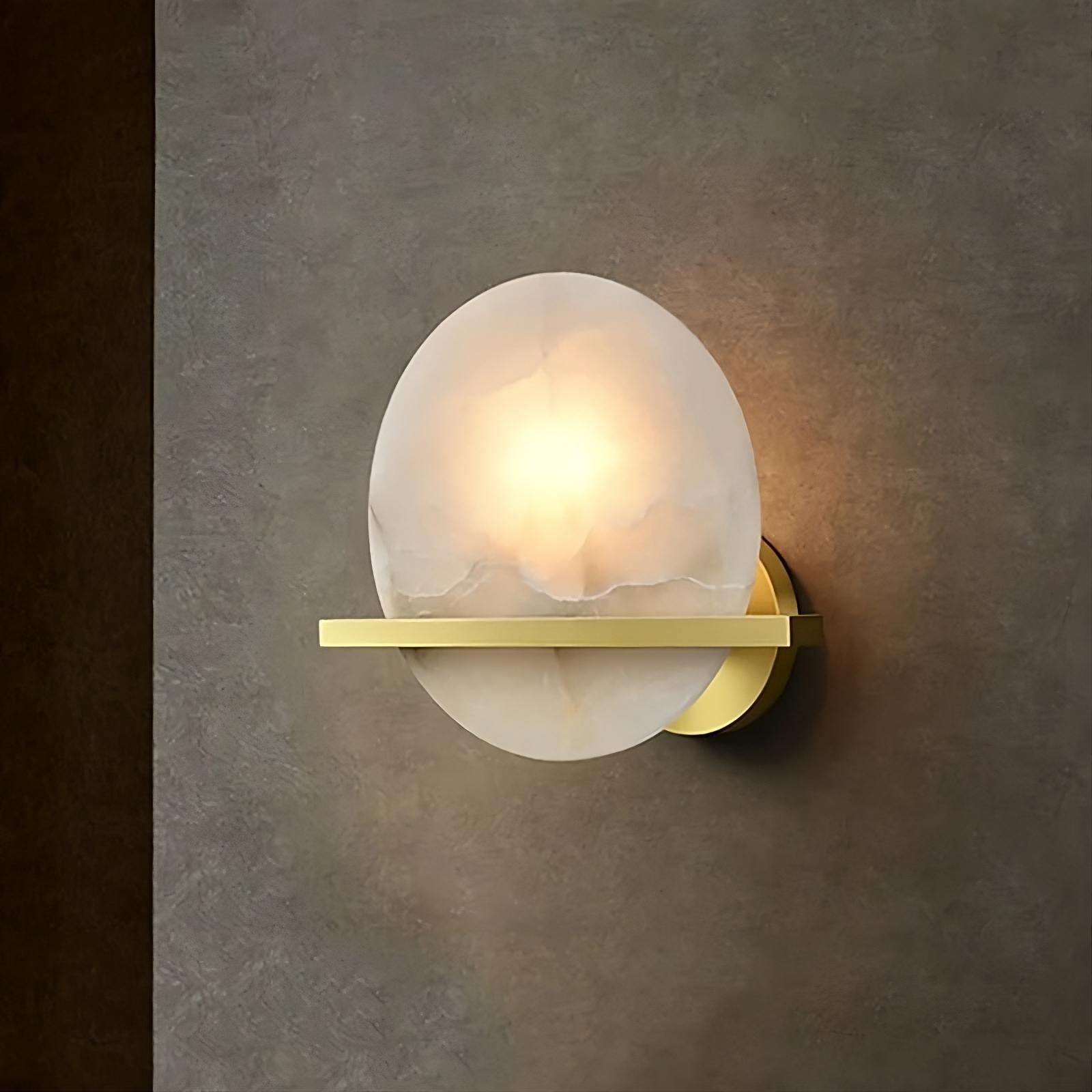 Elara Natural Alabaster Wall Sconce