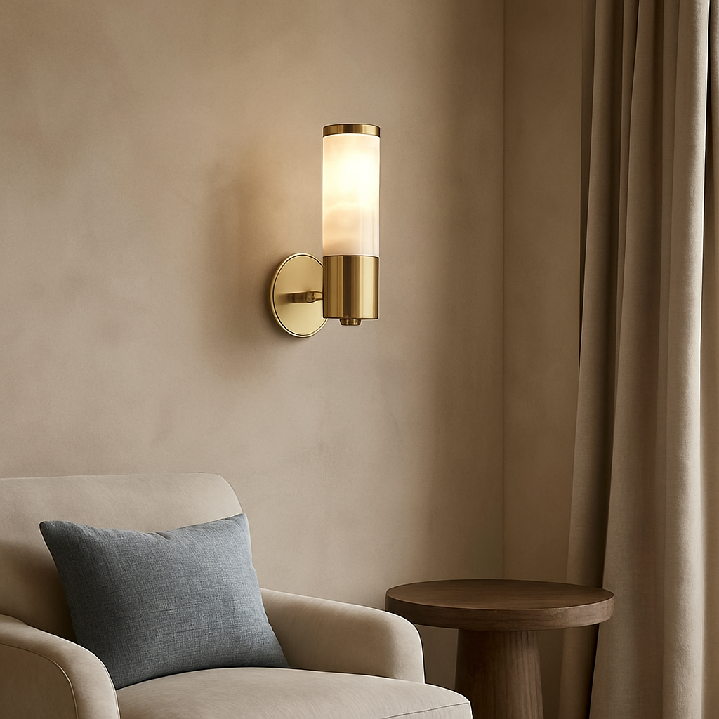 Moonshade Alabaster Wall Sconce